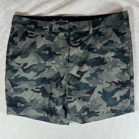 GoodGood 38W Camouflage Print Stretch Performance Golf Shorts - Picture 1 of 9